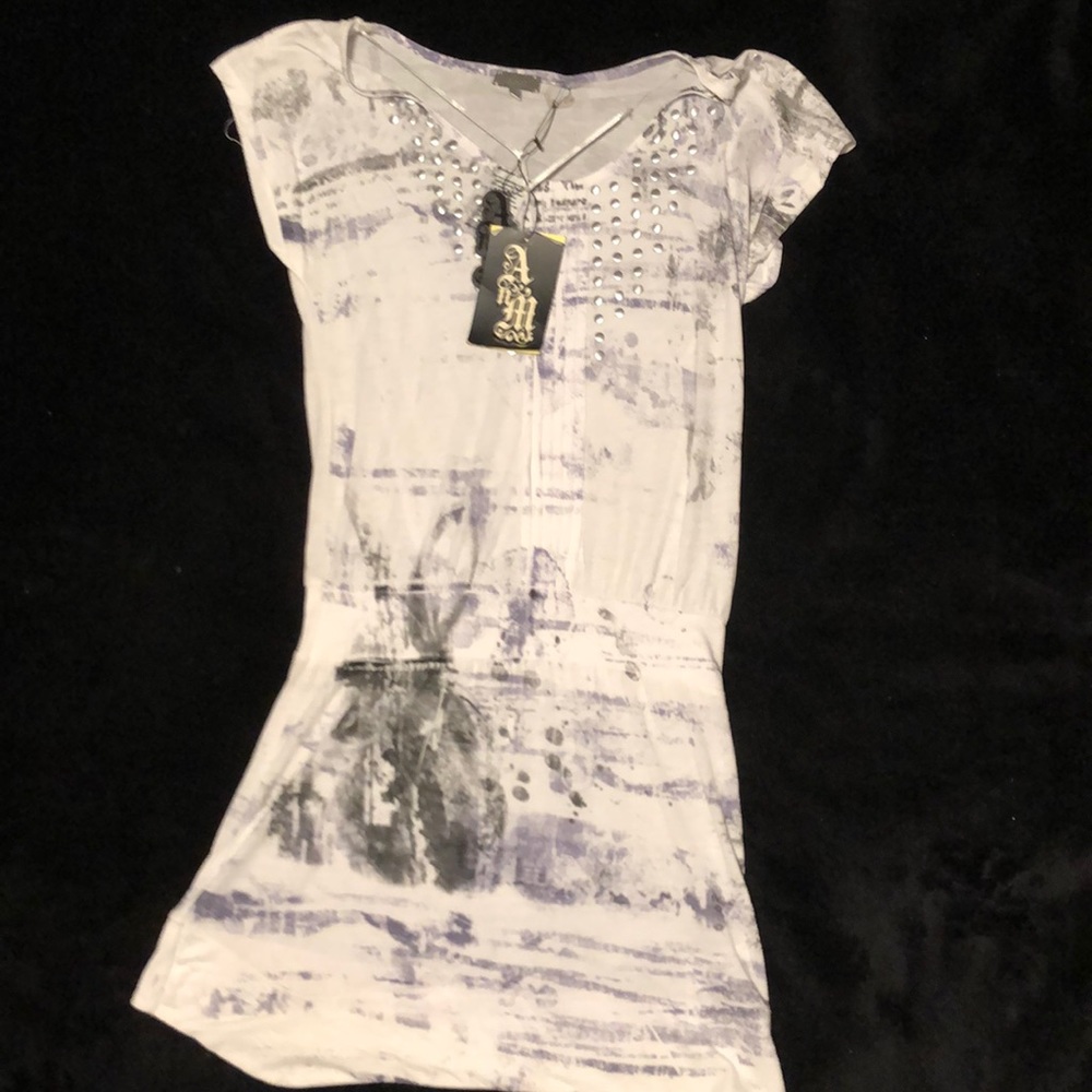 White Purple Light Dress